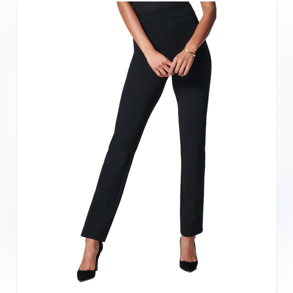 APT 9 Black Pullon Spandex Wide Waistband Pants Size 6P NWOT